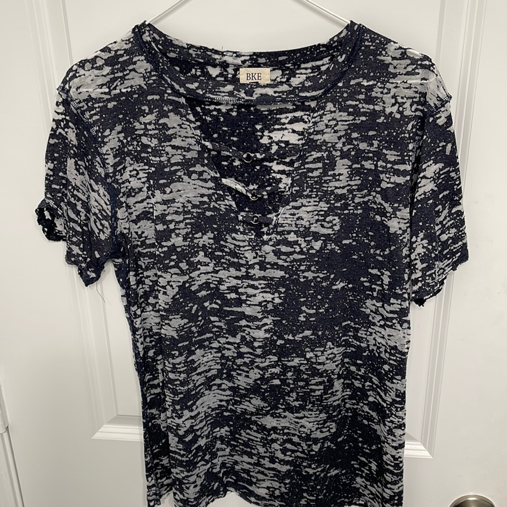 Edgy fun distressed shirt
